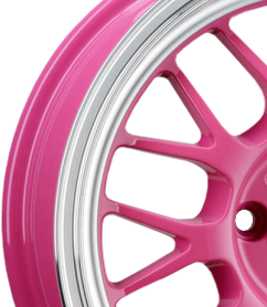 Pink Alloy Wheels