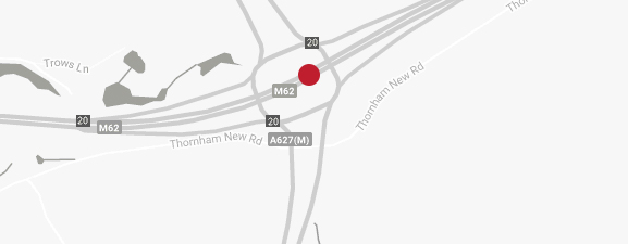 Get directions to our showroom from the M62