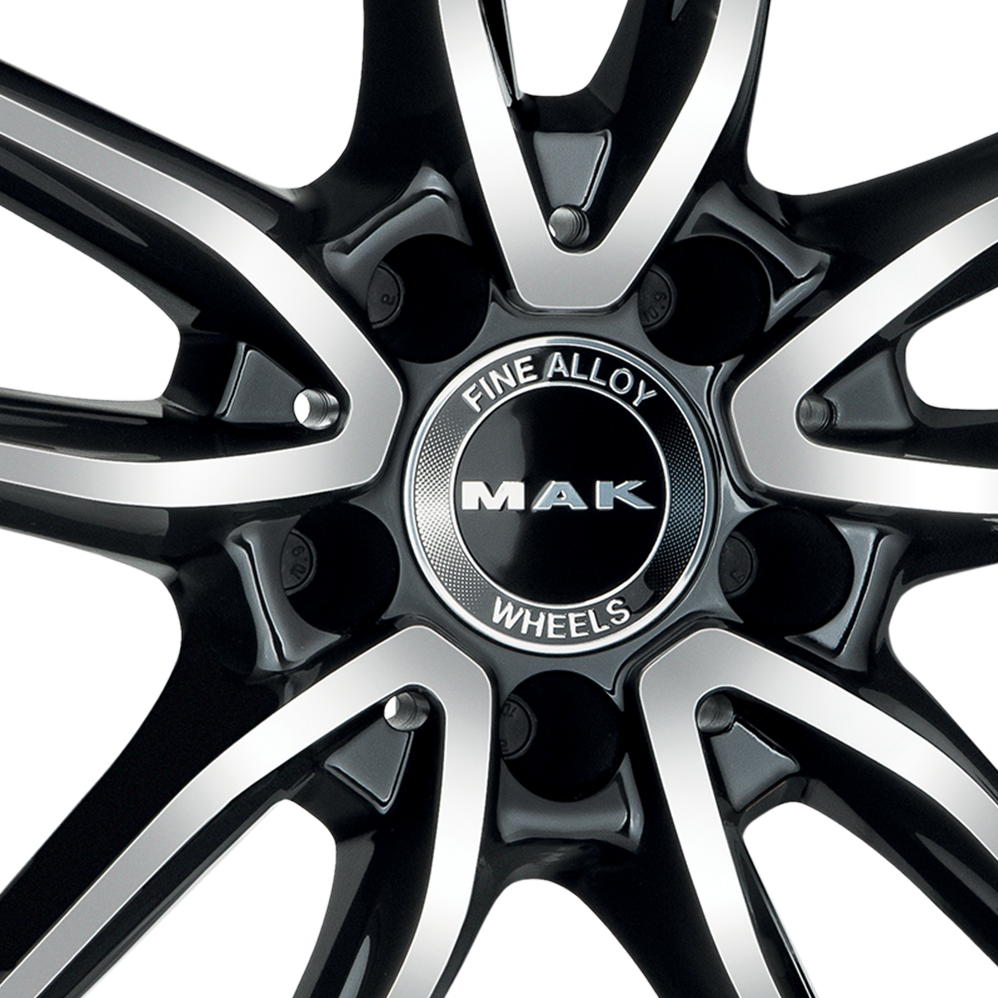 16 Inch MAK Evo Black Mirror Alloy Wheels