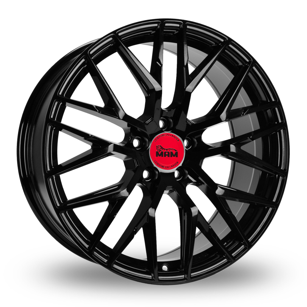 19 Inch MAM RS4 Gloss Black Alloy Wheels