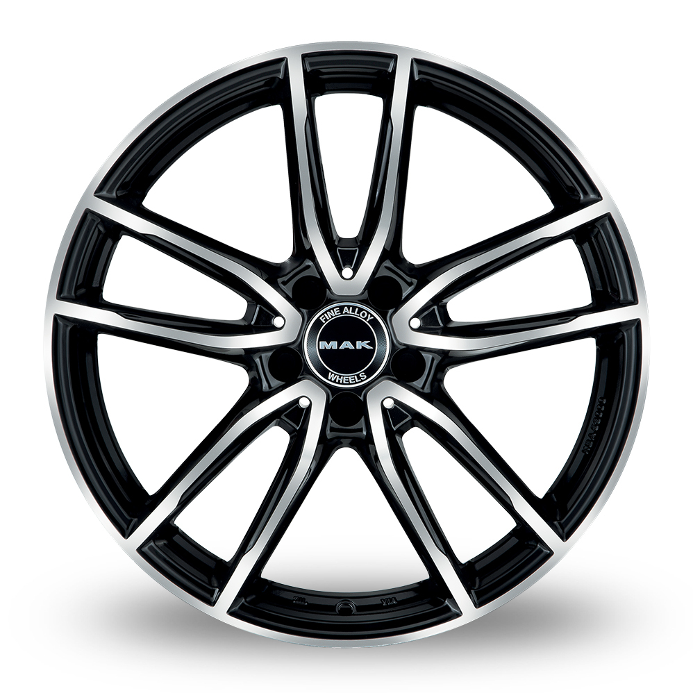 16 Inch MAK Evo Black Mirror Alloy Wheels