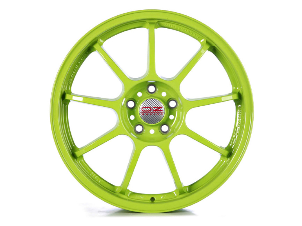 18 Inch OZ Racing Alleggerita HLT Green Alloy Wheels