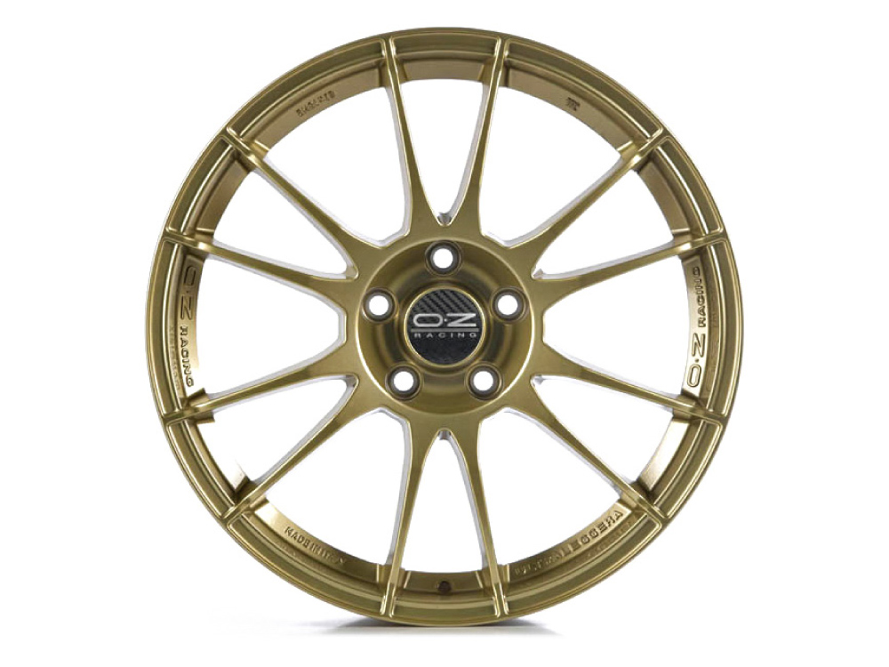 17 Inch OZ Racing Ultraleggera Gold Alloy Wheels