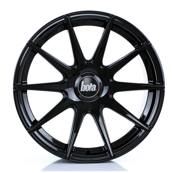 8.5x19 (Front) & 9.5x19 (Rear) Bola CSR Gloss Black Alloy Wheels